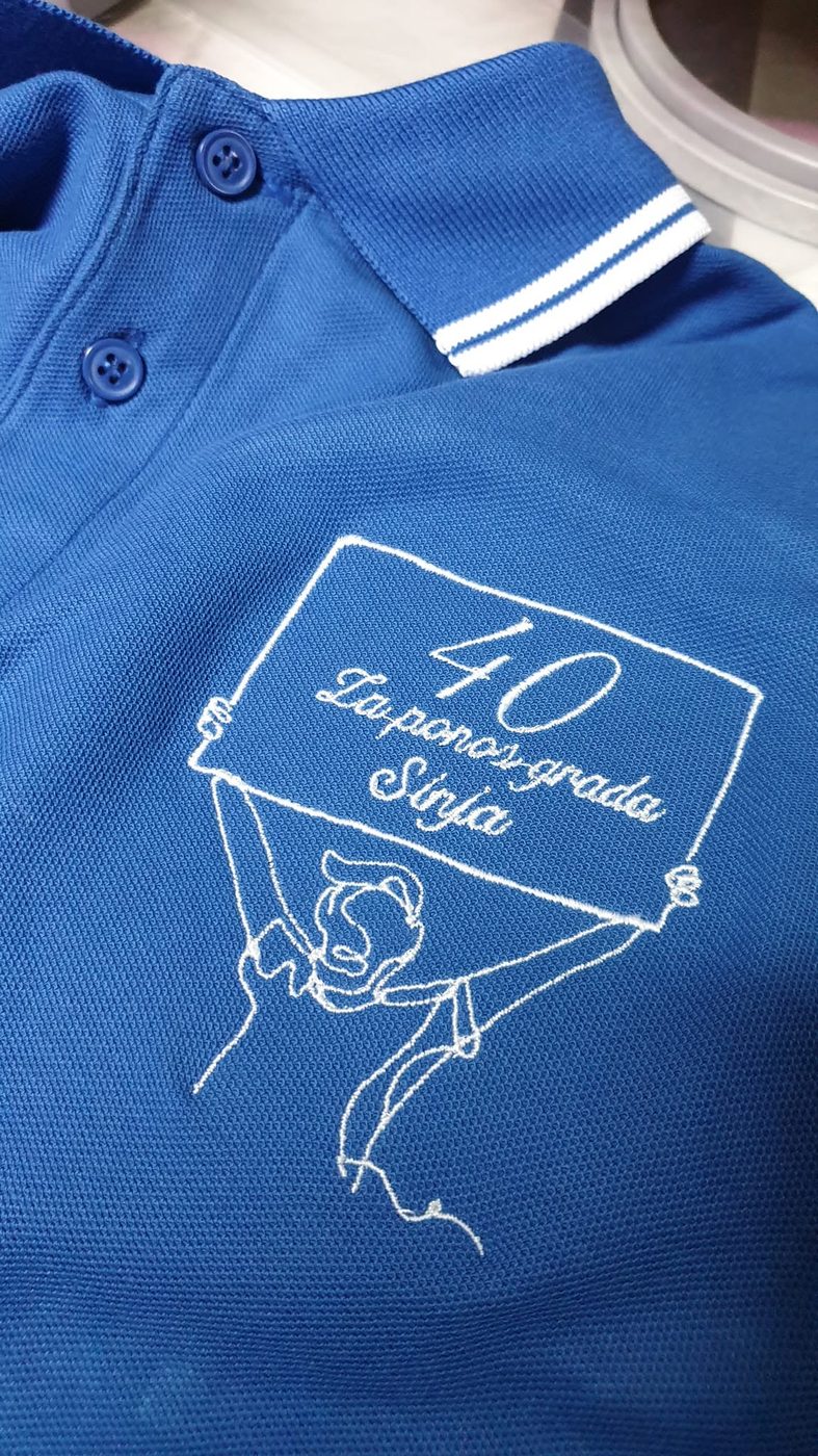 Vezena polo majica, obljetnica 40 godina Maligana Sinj